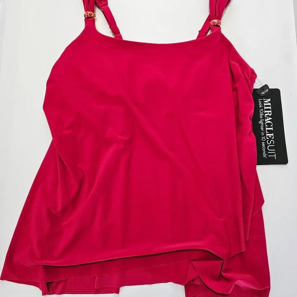 Miraclesuit Solid Dazzle Tankini Top DD Cup - Picture 5 of 10